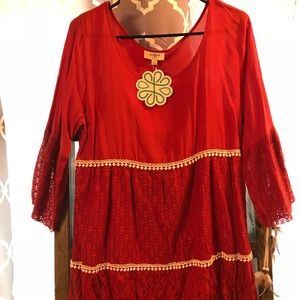 Hopes Right For You Dress Burnt Orange